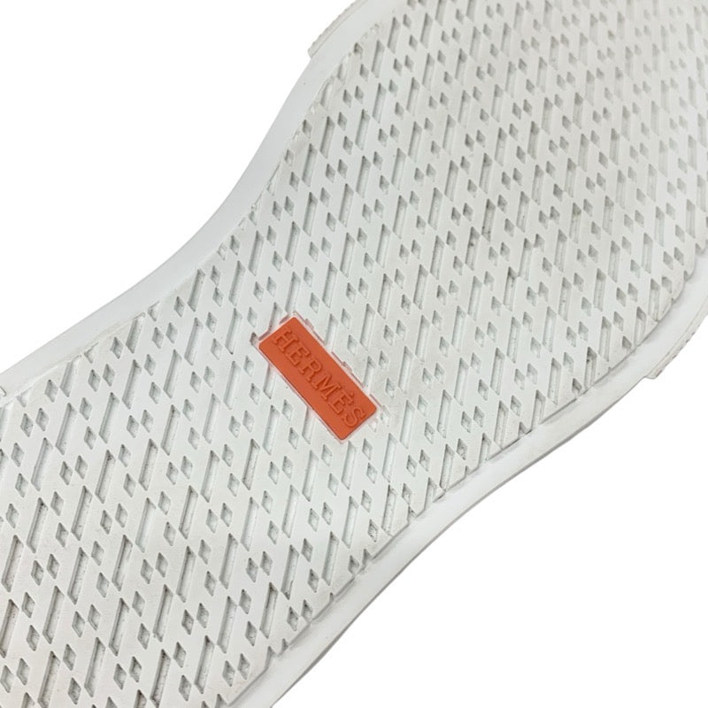 エルメス HERMES デイドリーム スニーカー 靴 シューズ レザー ホワイト 白 シルバー ケリー金具 パンチング ハイカットスニーカー