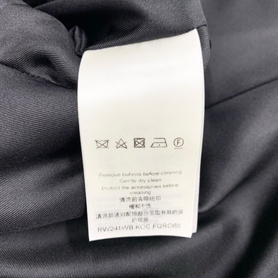 ルイヴィトン LOUIS VUITTON ワンピース シルク ブラック ジュエルボタンドレス ノースリーブ