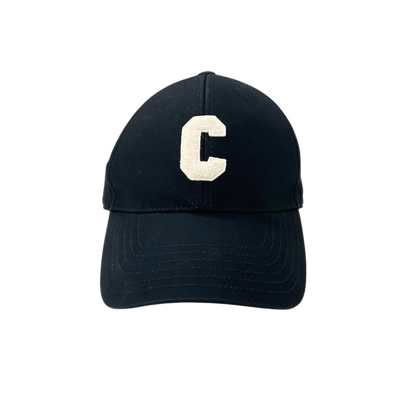 セリーヌ CELINE キャップ 帽子 コットン ブラック ホワイト イニシャル ベースボールキャップ