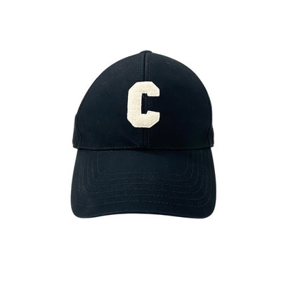 セリーヌ CELINE キャップ 帽子 コットン ブラック ホワイト イニシャル ベースボールキャップ