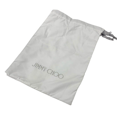 ジミーチュウ JIMMY CHOO DIAMOND TALURA パンプス 靴 シューズ デニム ブルー 未使用 ロゴ チェーン