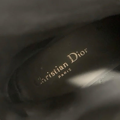クリスチャンディオール CHRISTIAN DIOR ブーツ ショートブーツ 靴 シューズ レザー ブラック ゴールド ロゴ