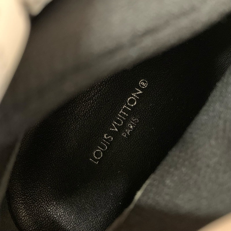 ルイヴィトン LOUIS VUITTON ピローライン モノグラム ブーツ ショートブーツ 靴 シューズ ナイロン ホワイト ブラック 未使用 アンクルブーツ