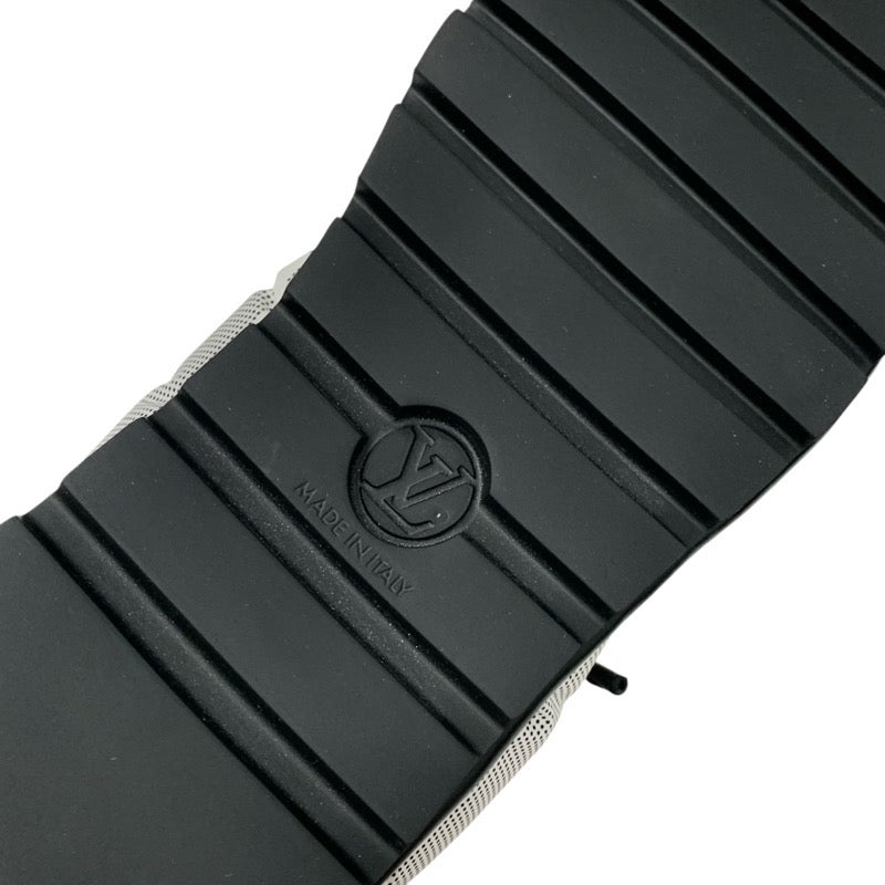 ルイヴィトン LOUIS VUITTON ピローライン モノグラム ブーツ ショートブーツ 靴 シューズ ナイロン ホワイト ブラック 未使用 アンクルブーツ