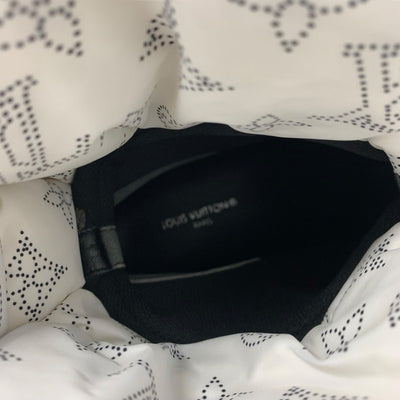 ルイヴィトン LOUIS VUITTON ピローライン モノグラム ブーツ ショートブーツ 靴 シューズ ナイロン ホワイト ブラック 未使用 アンクルブーツ
