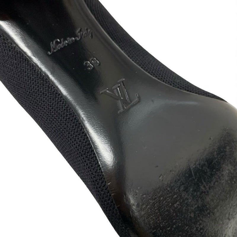 ルイヴィトン LOUIS VUITTON シルエットライン モノグラム ブーツ ショートブーツ 靴 シューズ ファブリック レザー ブラック ブラウン アンクルブーツ ニット ソックスブーツ