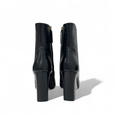 グッチ GUCCI ブーツ ショートブーツ 靴 シューズ レザー ブラック ゴールド ロゴ ダブルG