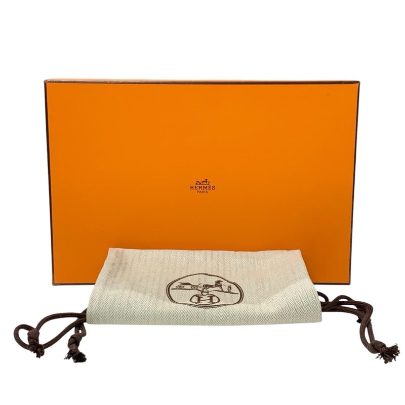 エルメス HERMES ハンナ95 サンダル 靴 シューズ レザー ブラック 黒 未使用 ミュール