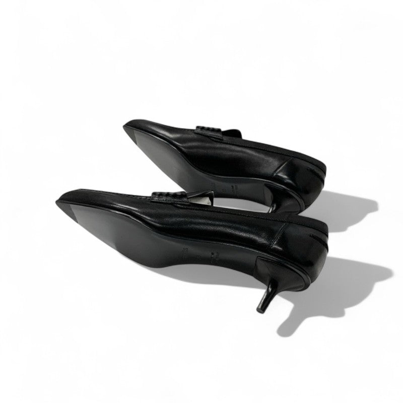 エルメス HERMES グロリアス40 パンプス 靴 シューズ レザー ブラック 黒