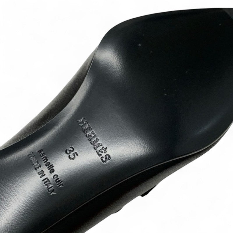 エルメス HERMES グロリアス40 パンプス 靴 シューズ レザー ブラック 黒