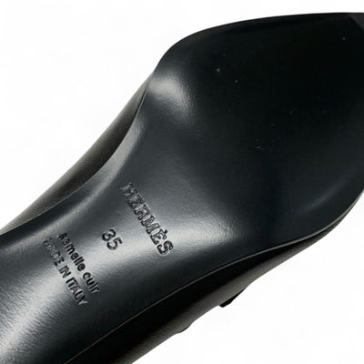 エルメス HERMES グロリアス40 パンプス 靴 シューズ レザー ブラック 黒