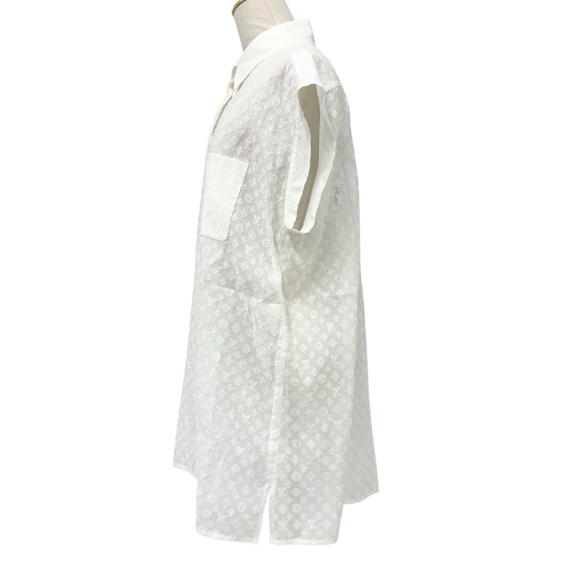 ルイヴィトン LOUIS VUITTON トップス ホワイト 白 シャツ ブラウス モノグラム