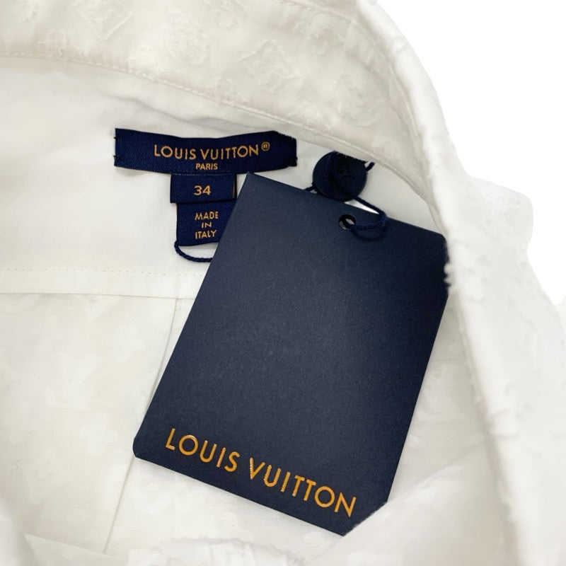 ルイヴィトン LOUIS VUITTON トップス ホワイト 白 シャツ ブラウス モノグラム