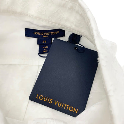 ルイヴィトン LOUIS VUITTON トップス ホワイト 白 シャツ ブラウス モノグラム
