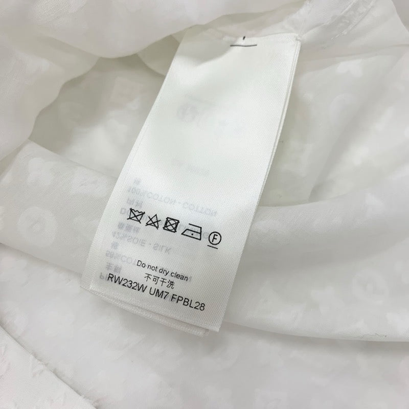 ルイヴィトン LOUIS VUITTON トップス ホワイト 白 シャツ ブラウス モノグラム