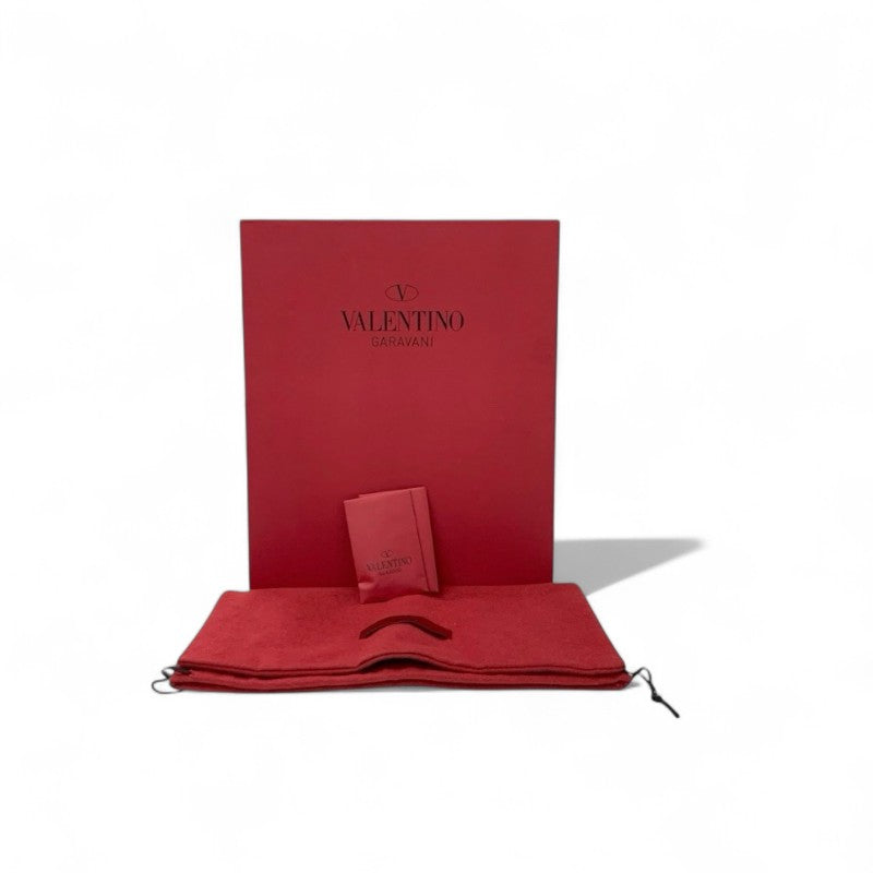 ヴァレンティノ VALENTINO ブーツ ショートブーツ 靴 シューズ レザー ブラック 黒 ゴールド 未使用 ロックスタッズ ベルト