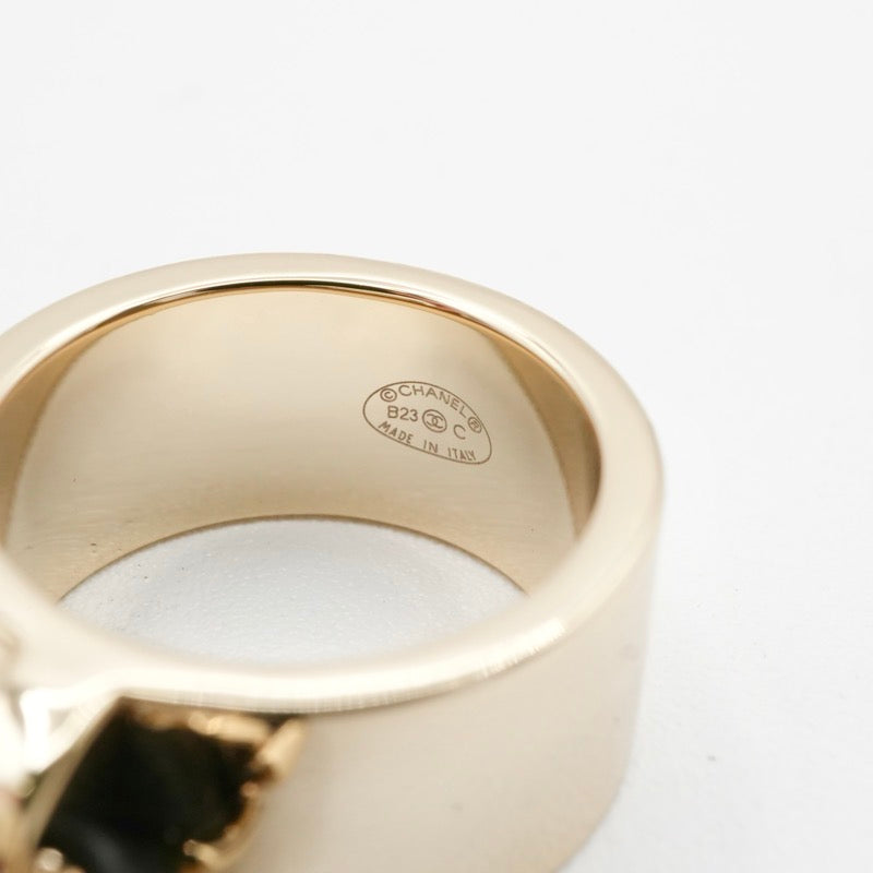 シャネル CHANEL リング 指輪 ゴールド ホワイト ブラック ココマーク マトラッセ バッグチャーム