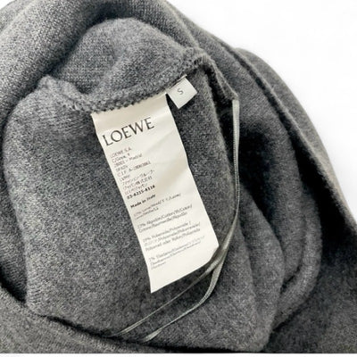 ロエベ LOEWE トップス グレー ドレープコート ロングカーディガン ワンピース