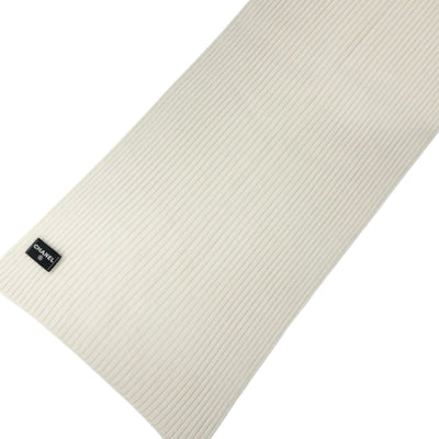 シャネル CHANEL マフラー カシミヤ ホワイト 白 ロゴ スパンコール