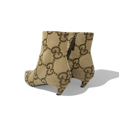 グッチ GUCCI ブーツ ショートブーツ 靴 シューズ キャンバス ベージュ ブラウン バレンシアガ GGキャンバス ロゴ ザハッカー プロジェクト