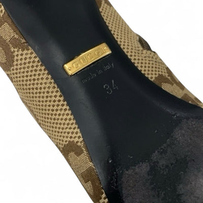 グッチ GUCCI ブーツ ショートブーツ 靴 シューズ キャンバス ベージュ ブラウン バレンシアガ GGキャンバス ロゴ ザハッカー プロジェクト