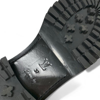 ルイヴィトン LOUIS VUITTON モノグラム ブーツ ショートブーツ 靴 シューズ レザー ブラック ブラウン 黒 ストラップ アンクルブーツ