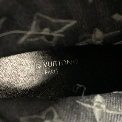 ルイヴィトン LOUIS VUITTON シルエットライン モノグラム ブーツ ショートブーツ 靴 シューズ ファブリック レザー ブラック ブラウン アンクルブーツ ニット ソックスブーツ