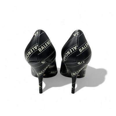 グッチ GUCCI パンプス 靴 シューズ レザー ブラック ホワイト 黒 ゴールド バレンシアガ コラボ ダブルG GGマーモント ロゴ