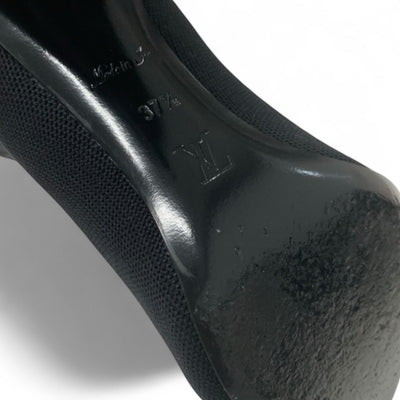 ルイヴィトン LOUIS VUITTON シルエットライン モノグラム ブーツ ショートブーツ 靴 シューズ ファブリック レザー ブラック ブラウン 黒 アンクルブーツ ソックスブーツ ニット