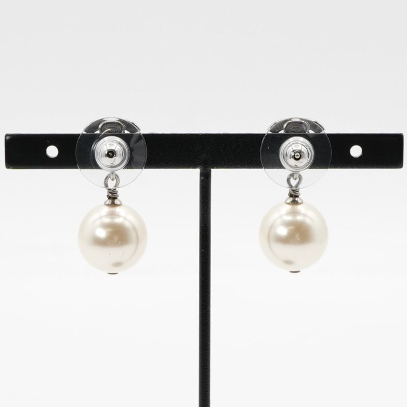 シャネル CHANEL ピアス イヤリング シルバー ココマーク ラインストーン