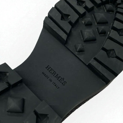 エルメス HERMES フジ ブーツ ロングブーツ 靴 シューズ レザー ブラック 黒 エクスリブリス キルティング