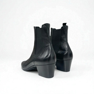 サンローラン SAINT LAURENT ブーツ ショートブーツ 靴 シューズ レザー ブラック 黒 サイドゴア チェルシーブーツ
