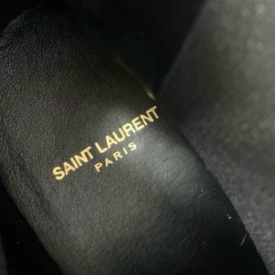 サンローラン SAINT LAURENT ブーツ ショートブーツ 靴 シューズ レザー ブラック 黒 サイドゴア チェルシーブーツ