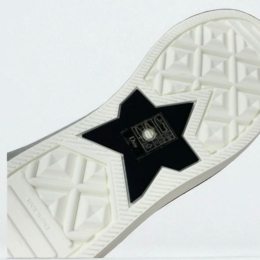 クリスチャンディオール CHRISTIAN DIOR WALK'N'DIOR スニーカー 靴 シューズ ファブリック レザー ネイビー 未使用 ソックススニーカー