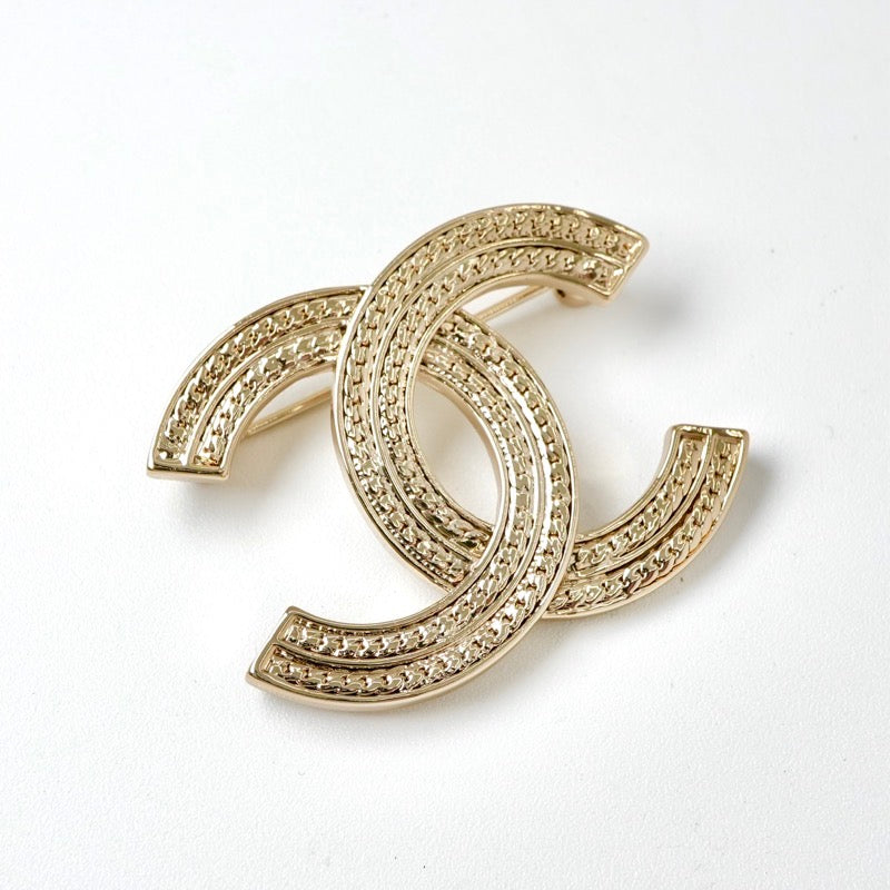 シャネル CHANEL ブローチ コサージュ ゴールド ココマーク