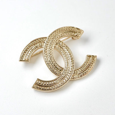 シャネル CHANEL ブローチ コサージュ ゴールド ココマーク