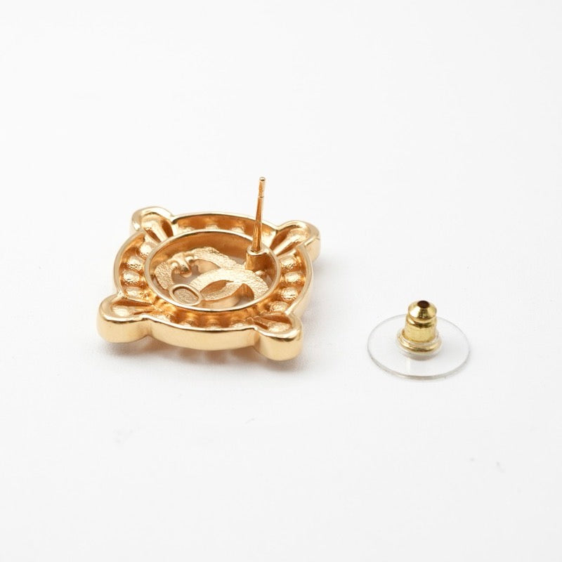 シャネル CHANEL ピアス イヤリング ゴールド ココマーク ラインストーン