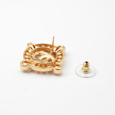 シャネル CHANEL ピアス イヤリング ゴールド ココマーク ラインストーン