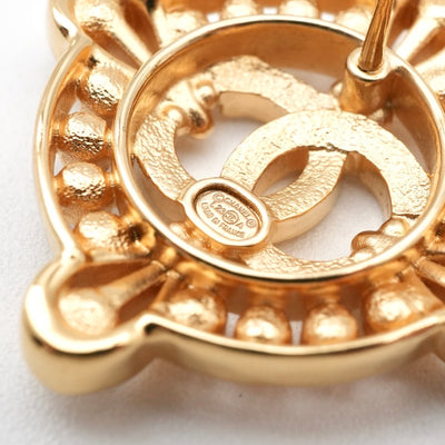 シャネル CHANEL ピアス イヤリング ゴールド ココマーク ラインストーン