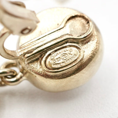 シャネル CHANEL ピアス イヤリング ゴールド ココマーク フラワー ラインストーン