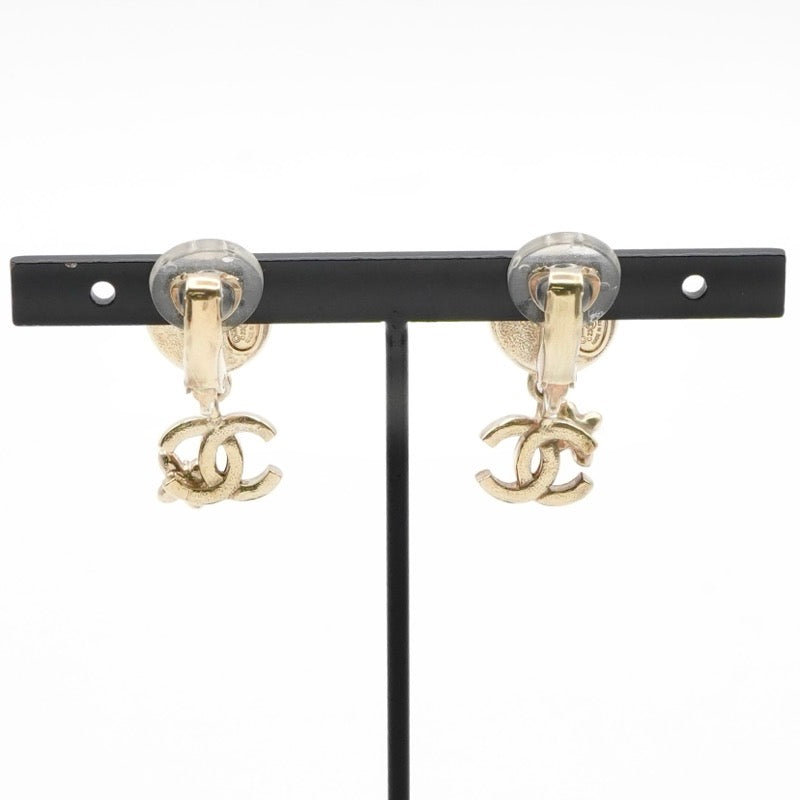 シャネル CHANEL ピアス イヤリング ゴールド ココマーク フラワー ラインストーン