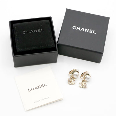 シャネル CHANEL ピアス イヤリング ゴールド ココマーク フラワー ラインストーン