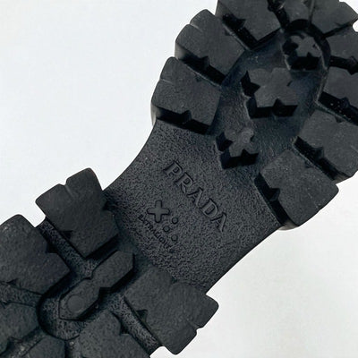 プラダ PRADA モノリス ブーツ ショートブーツ 靴 シューズ ナイロン ラバー ブラック Re-Nylon トライアングルロゴ