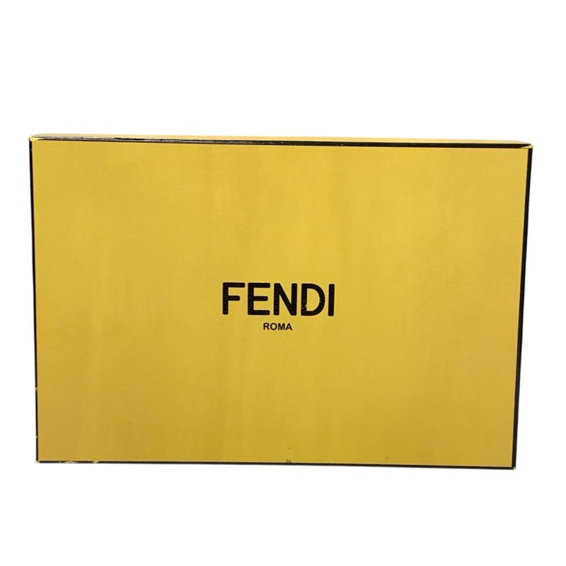 フェンディ FENDI コリブリ パンプス 靴 シューズ ファブリック メッシュ ブラック グレー ロゴ ストラップ