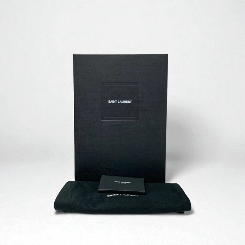 サンローラン SAINT LAURENT オピウム パンプス 靴 シューズ パテント ブラック 黒 ゴールド YSLロゴヒール エナメル