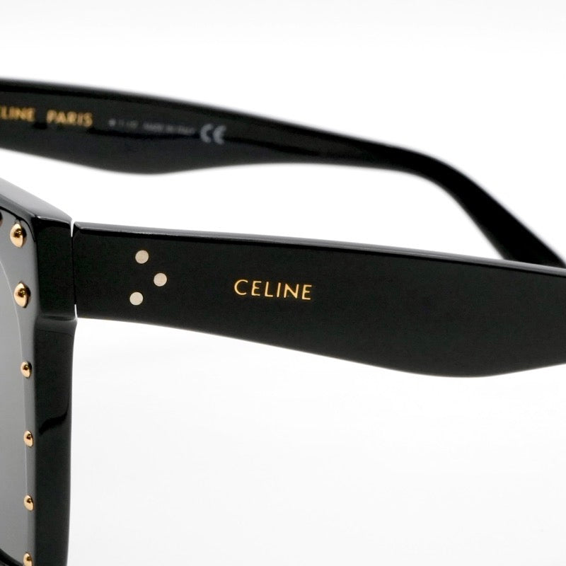 セリーヌ CELINE サングラス ブラック ゴールド ロゴ アイウェア スタッズ ユニセックス
