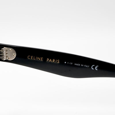 セリーヌ CELINE サングラス ブラック ゴールド ロゴ アイウェア スタッズ ユニセックス