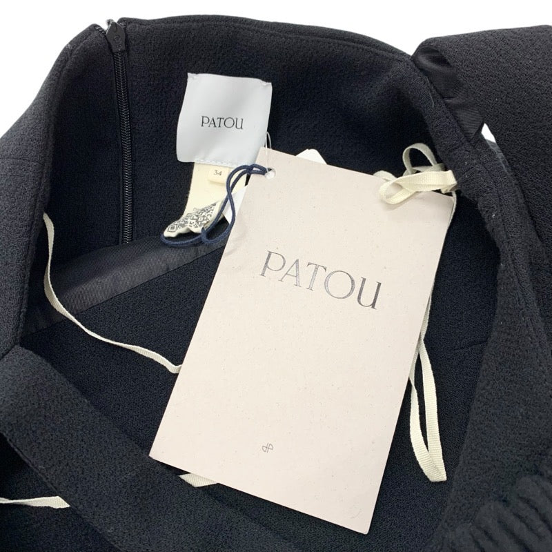 パトゥ PATOU ワンピース 未使用 ノースリーブ ウール ブラック