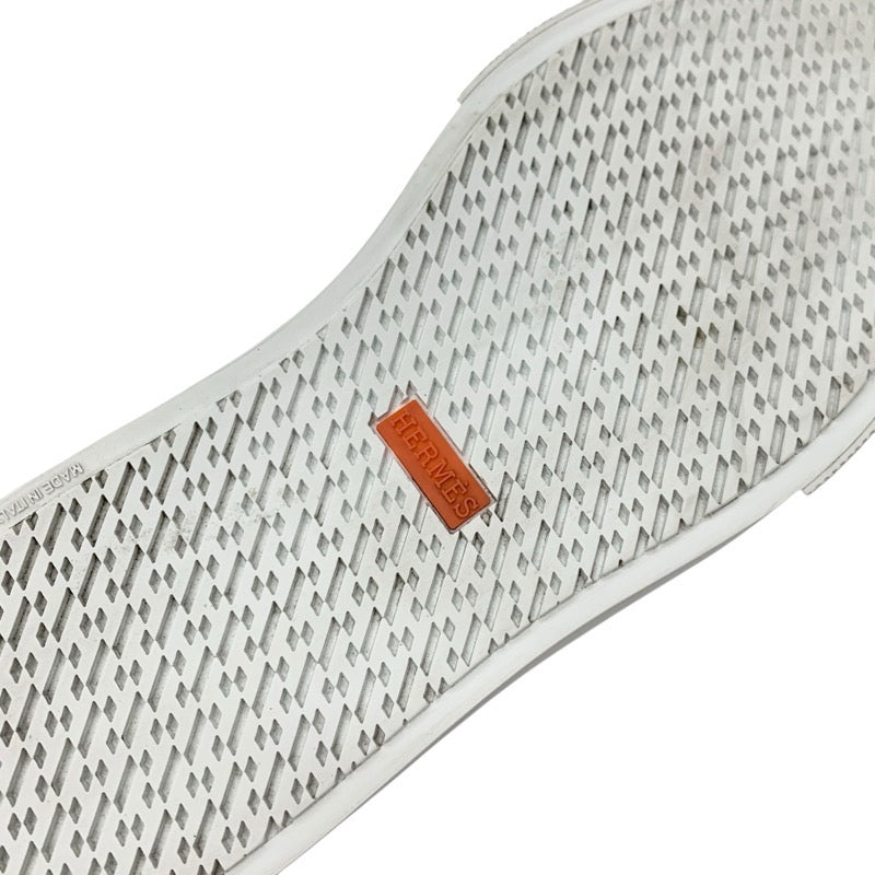 エルメス HERMES デイ スニーカー 靴 シューズ レザー ブラック 黒 シルバー ケリー金具