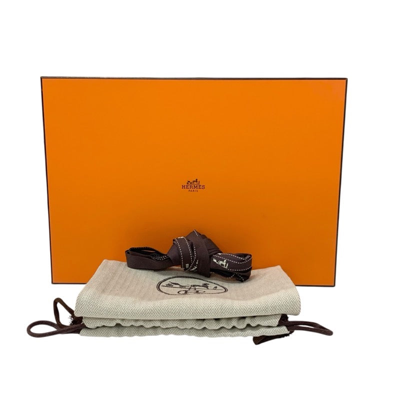 エルメス HERMES パリ ローファー 革靴 靴 シューズ レザー ベージュ 未使用 H金具 モカシン フラットシューズ